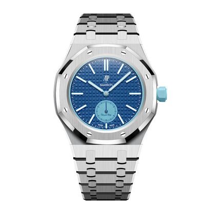 [AuraEcho]Royal Oak Pop Exclusive Steel Case & Strap Full‑wrap Embedded Watch Band (AP6013A)(Only Strap)