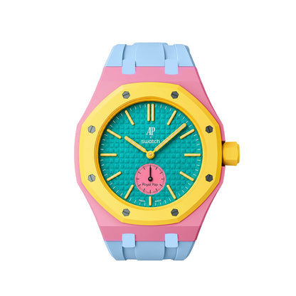 [AuraEcho]Royal Oak Pop Exclusive Bioceramic Case & Silicone Strap Mix Color(Only Strap)