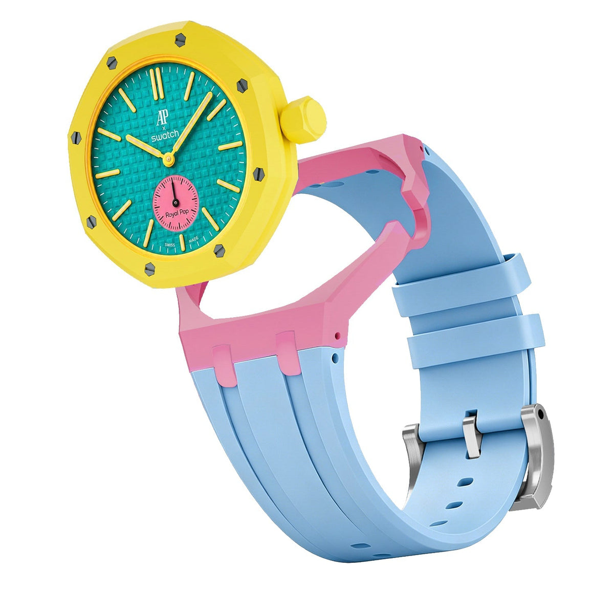 [AuraEcho]Royal Oak Pop Exclusive Bioceramic Case & Silicone Strap Mix Color(Only Strap)