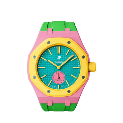 [AuraEcho]Royal Oak Pop Exclusive Bioceramic Case & Silicone Strap Mix Color(Only Strap)