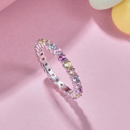 [AuraEcho]Dazzling Resplendent Round Cut Party Ring