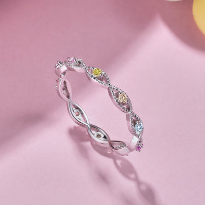 [AuraEcho]Elegant Energetic Round Cut Daily Ring