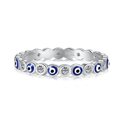 [AuraEcho]Sparkling Vibrant Round Shape Daily Ring