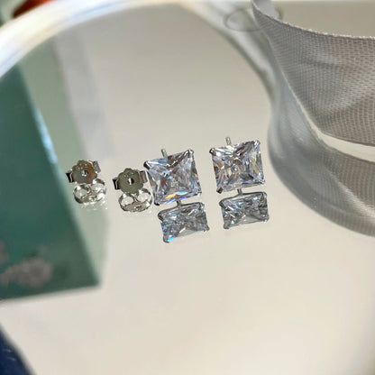 [AuraEcho]Ornate Square Shape Earrings