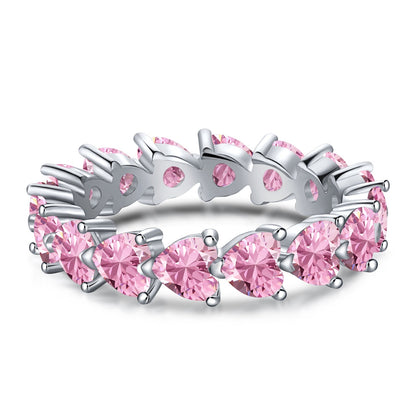 [AuraEcho]0.25 Carat Radiant Romance Heart Cut Lover Ring