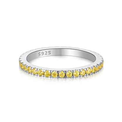 [AuraEcho]Delicate Sparkling Round Cut Daily Ring