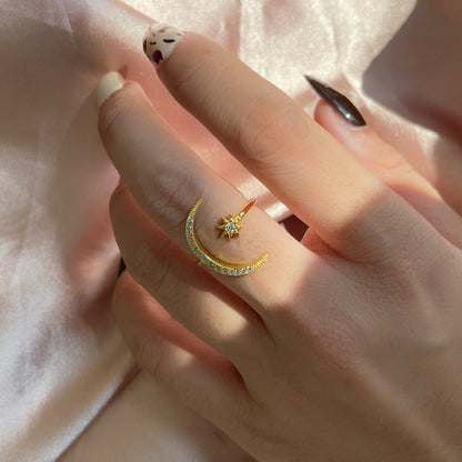 [AuraEcho]Eternity Moon & Star Ring
