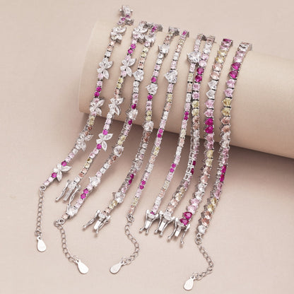 [AuraEcho]Delicate Colorful Emerald Cut Party Bracelet