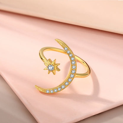 [AuraEcho]Eternity Moon & Star Ring