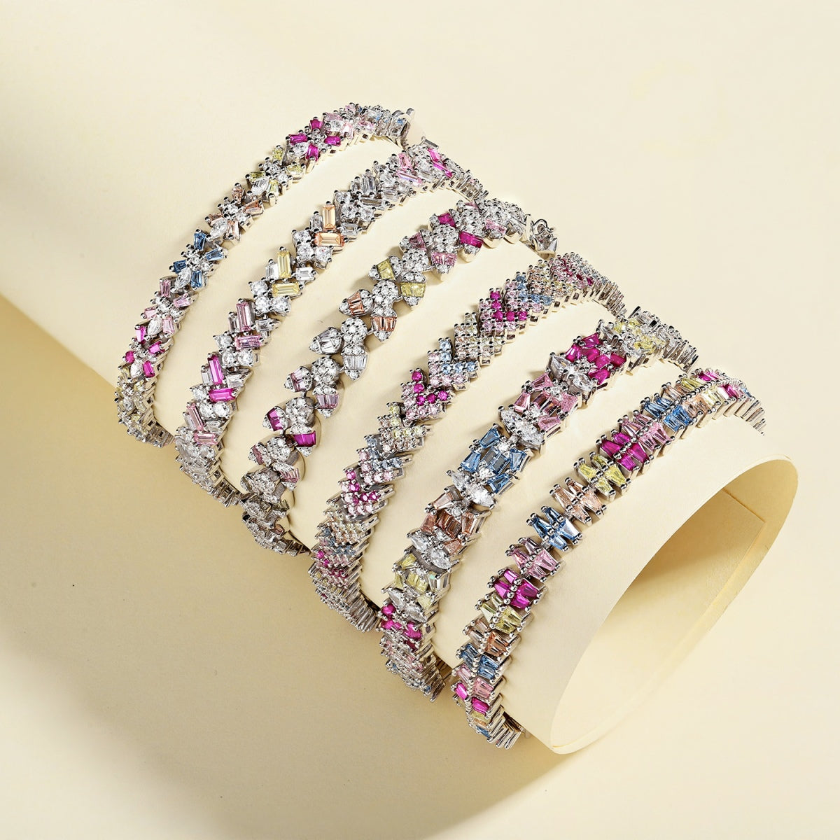 [AuraEcho]Dazzling Unique Multi Shape Daily Bracelet