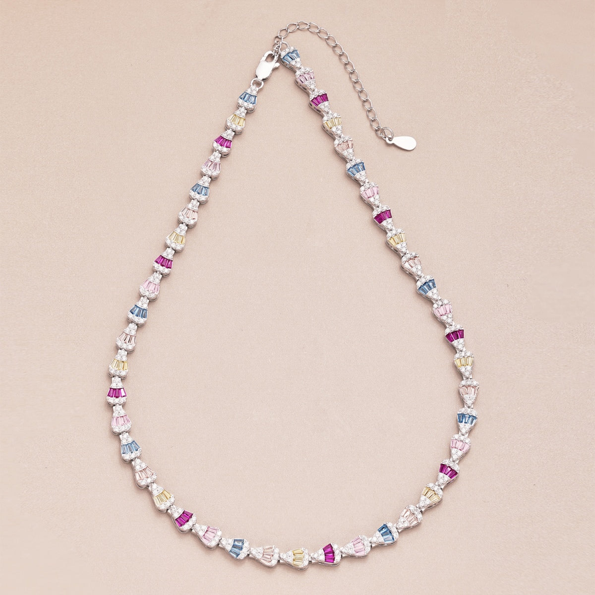 [AuraEcho]Radiant Colorful Rainbow Necklace