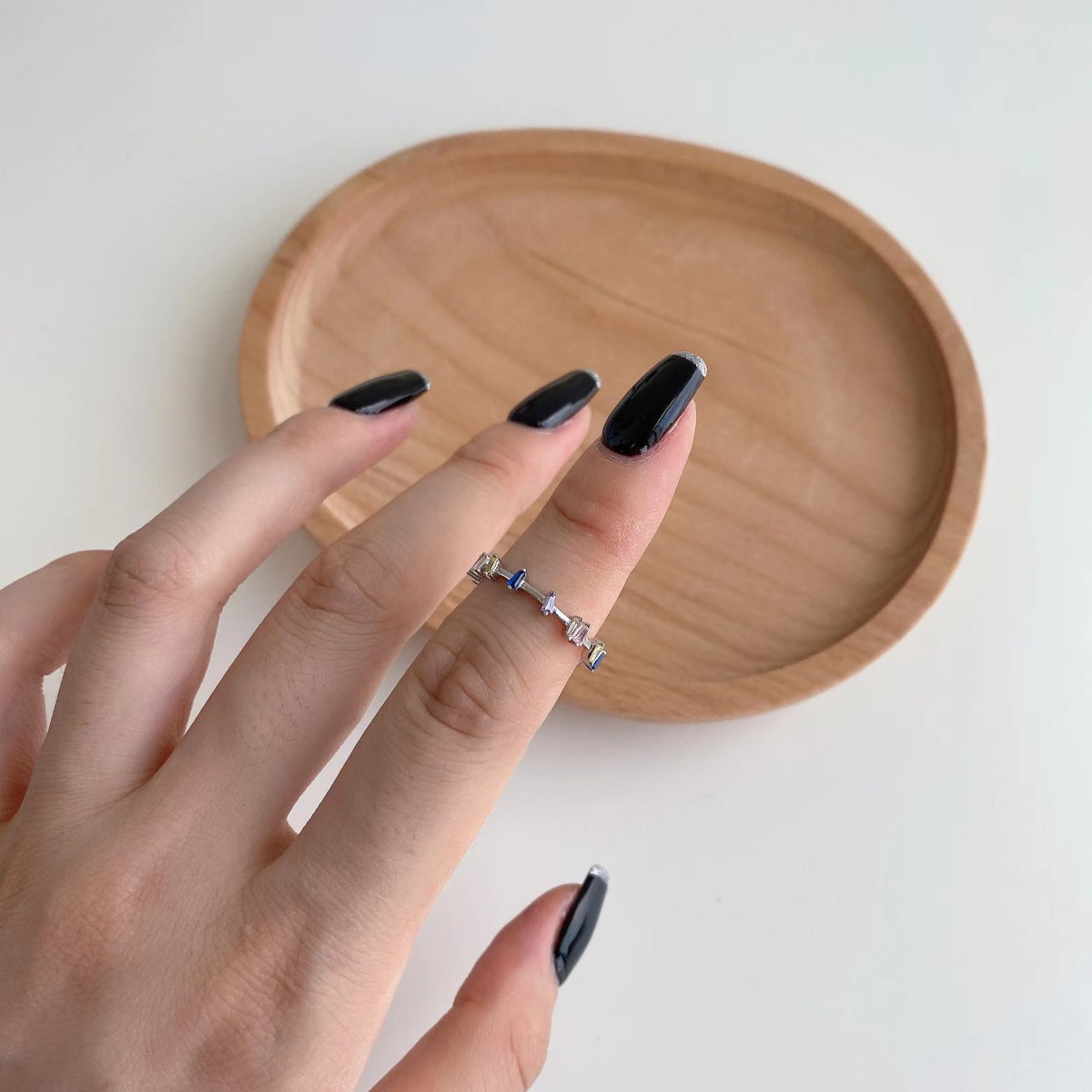 [AuraEcho]Unique Trapezoid Cut Daily Ring