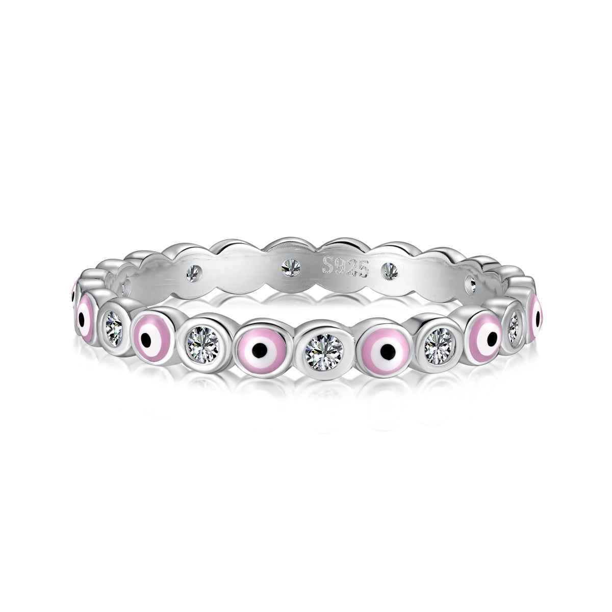 [AuraEcho]Sparkling Vibrant Round Shape Daily Ring