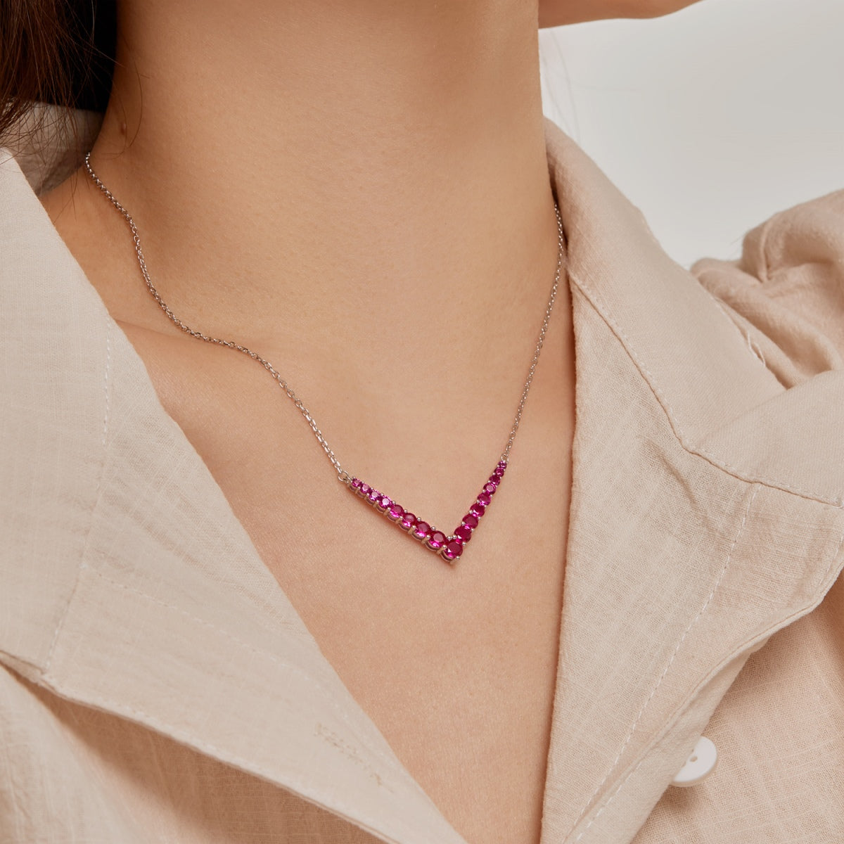 [AuraEcho]Ornate Round Cut Necklace