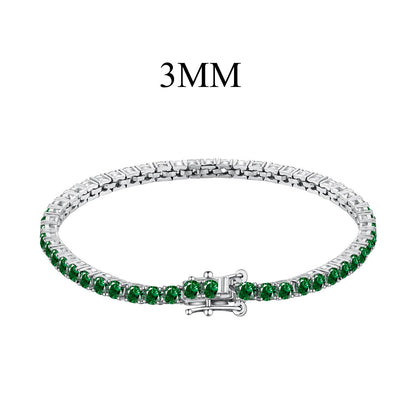 [AuraEcho]Radiant Colorful Round Cut Party Bracelet