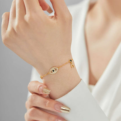 [AuraEcho]Dainty Eye Shape Necklace