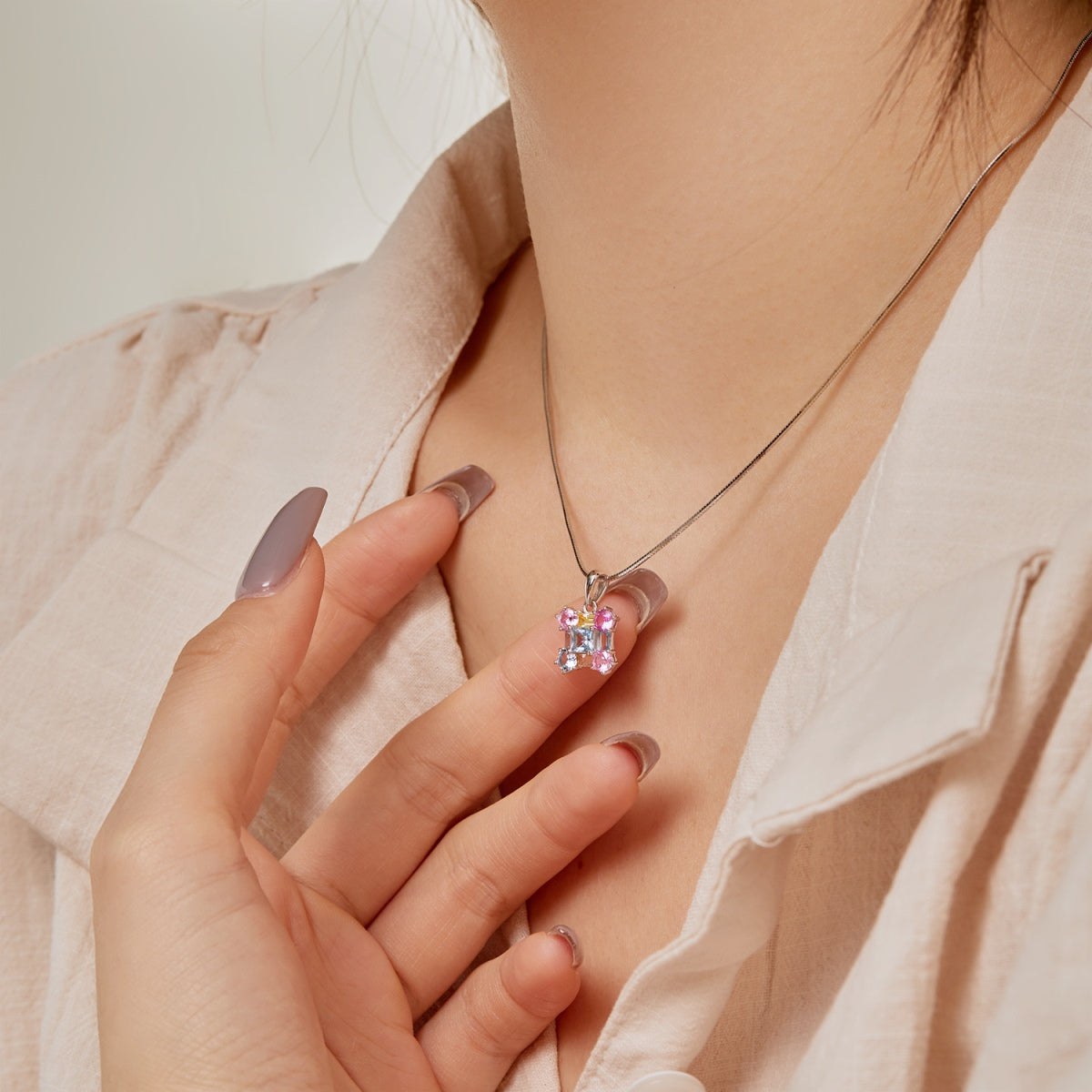 [AuraEcho]Gorgeous Multi Colorful Necklace