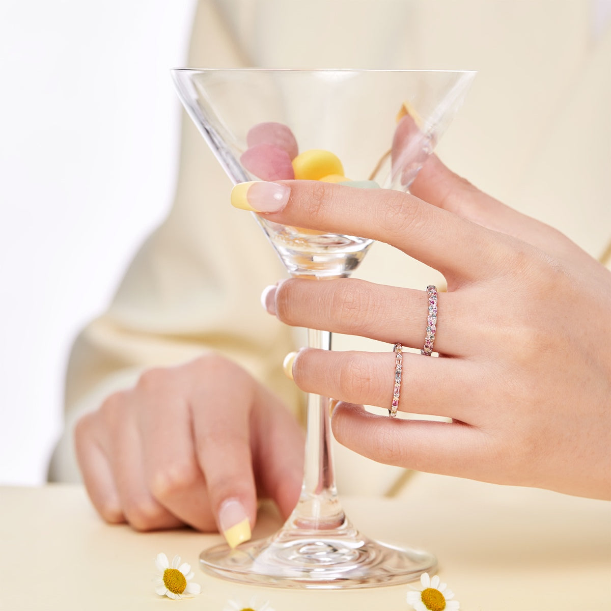 [AuraEcho]Dainty Ebullient Round Cut Daily Ring