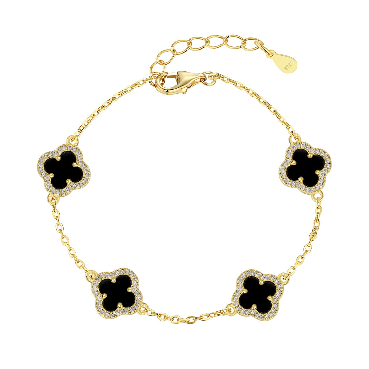 [AuraEcho]Four-Leaf Clover Exquisite Bracelet