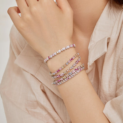 [AuraEcho]Radiant Colorful Round Shape Daily Bracelet