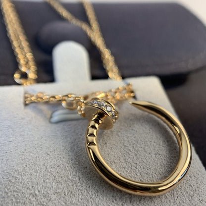 [AuraEcho]JUSTE NECKLACE PINK GOLD DIAMONDS