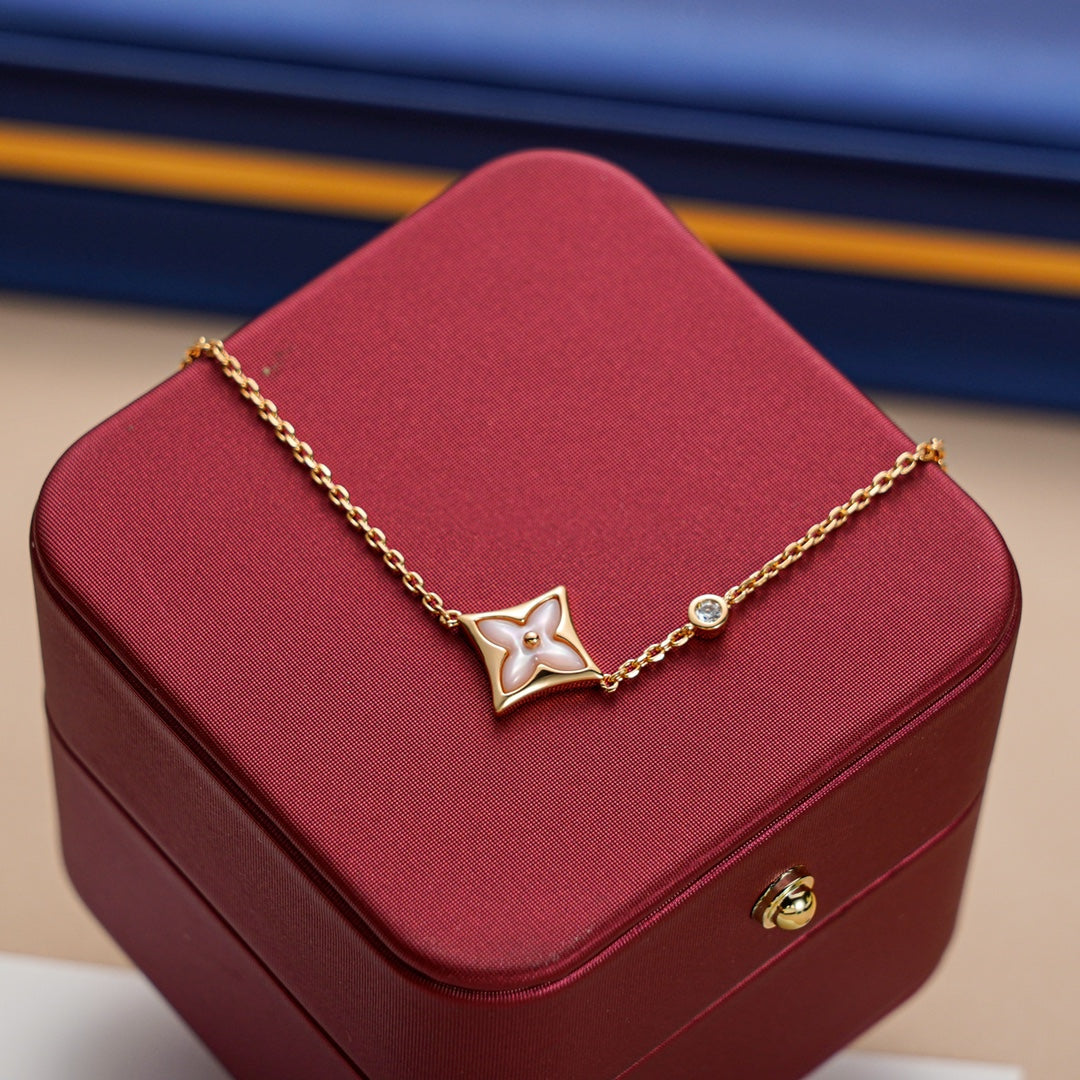 [AuraEcho]STAR 1 DIAMOND PINK GOLD BRACELET
