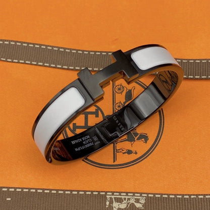 [AuraEcho]H BRACELET 12MM BLACK WHITE CERAMIC