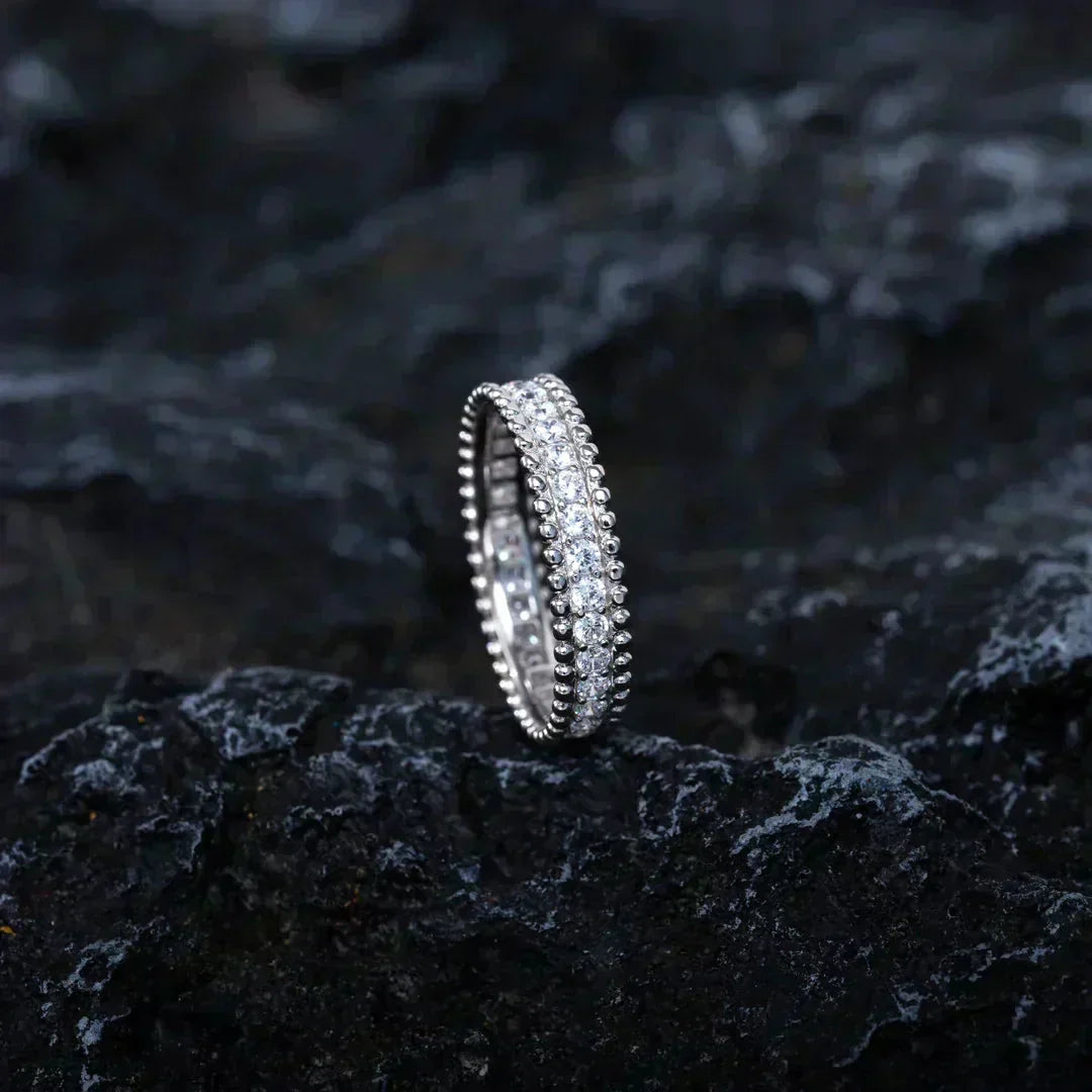 [AuraEcho]PERLEE DIAMOND SILVER RING