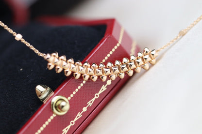 [AuraEcho]CLASH PINK GOLD NECKLACE