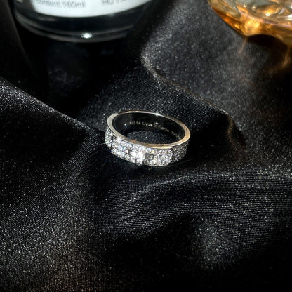 [AuraEcho]KELLY SILVER DIAMOND RING