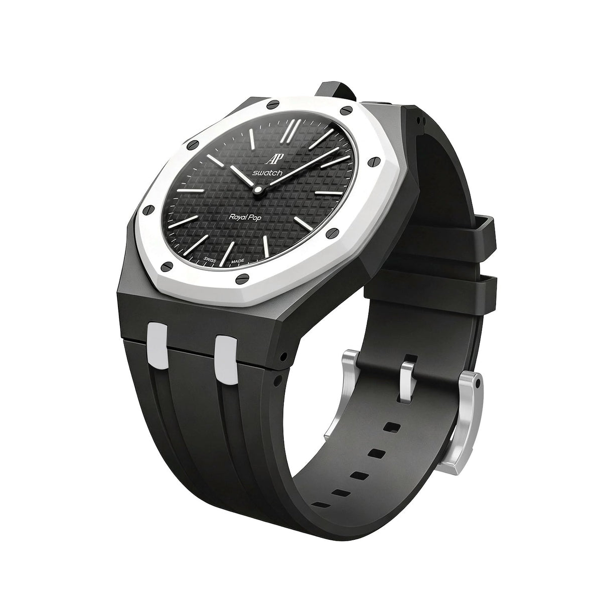 [AuraEcho]Royal Oak Pop Exclusive Bioceramic Case & Silicone Strap Mix Color(Only Strap)