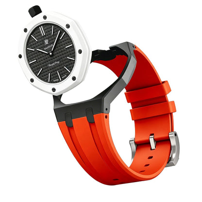 [AuraEcho]Royal Oak Pop Exclusive Bioceramic Case & Silicone Strap Mix Color(Only Strap)