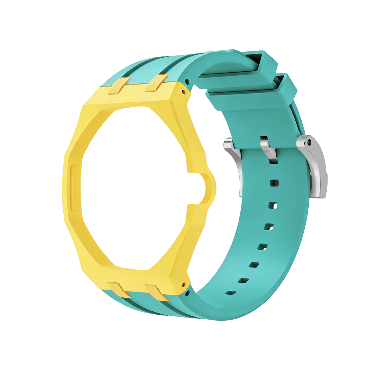 [AuraEcho]Royal Oak Pop Exclusive Bioceramic Case & Silicone Strap Mix Color(Only Strap)