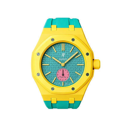 [AuraEcho]Royal Oak Pop Exclusive Bioceramic Case & Silicone Strap Mix Color(Only Strap)