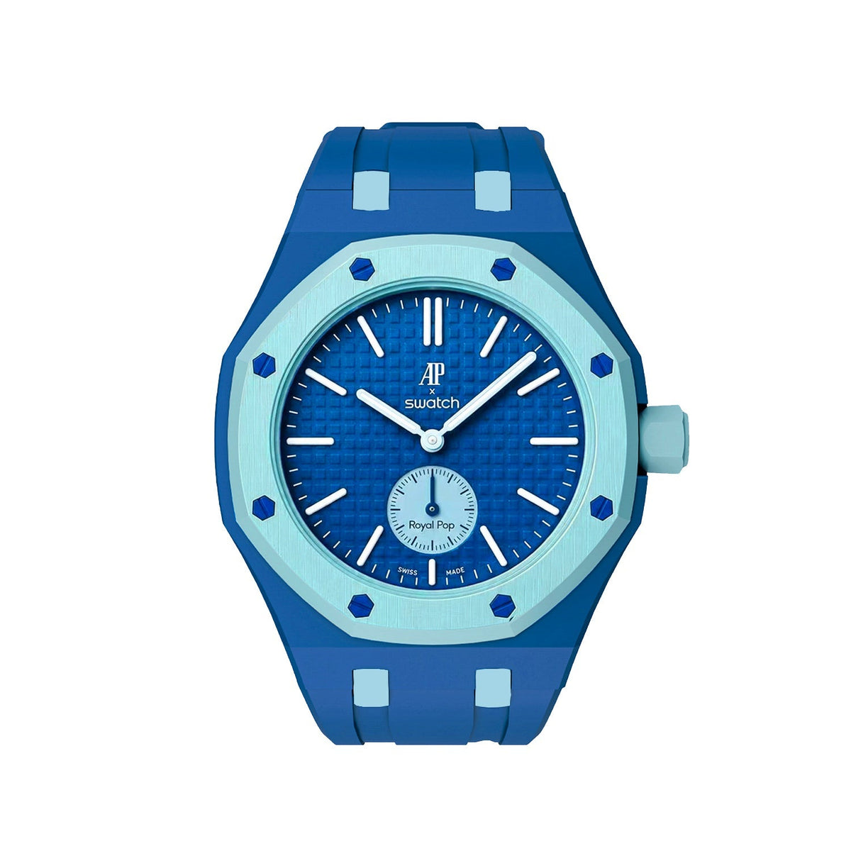 [AuraEcho]Royal Oak Pop Exclusive Bioceramic Case & Silicone Strap Mix Color(Only Strap)