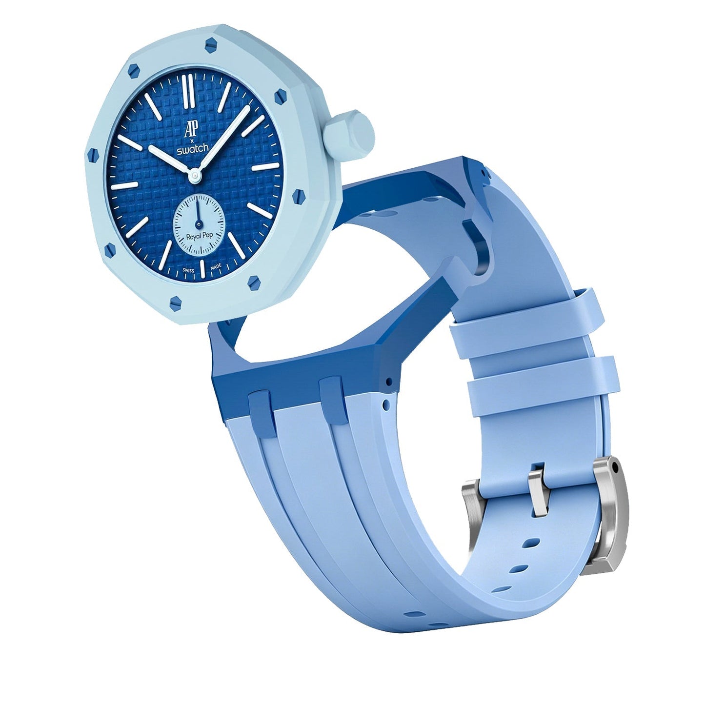 [AuraEcho]Royal Oak Pop Exclusive Bioceramic Case & Silicone Strap Mix Color(Only Strap)