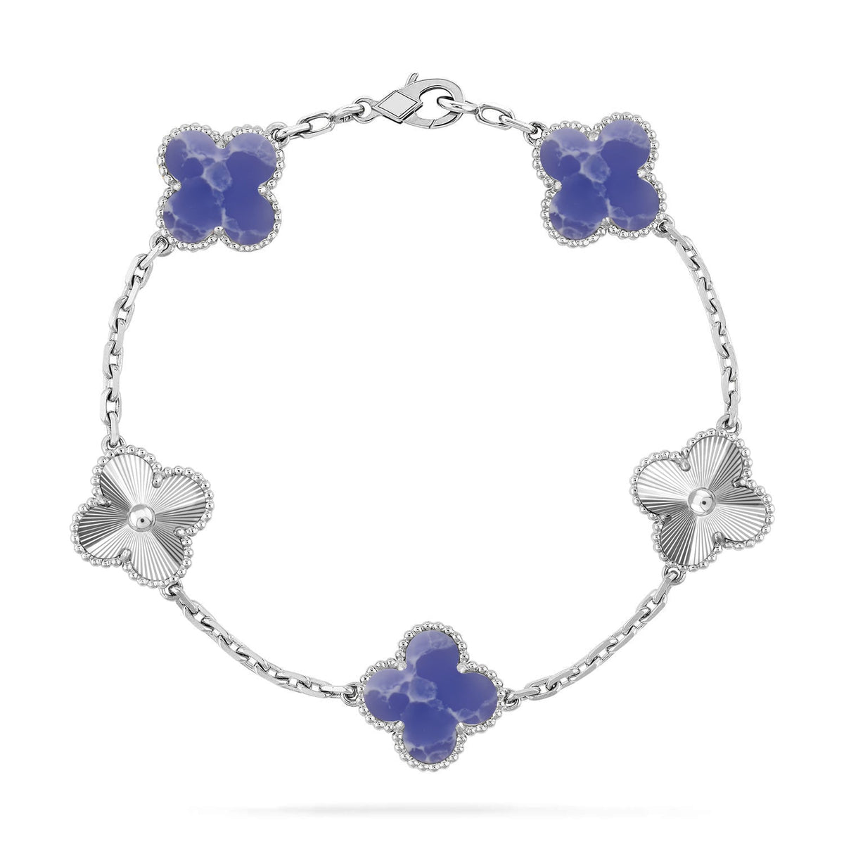 [AuraEcho]CLOVER 5 MOTIF BLUE VEINS BRACELET COLLECTION