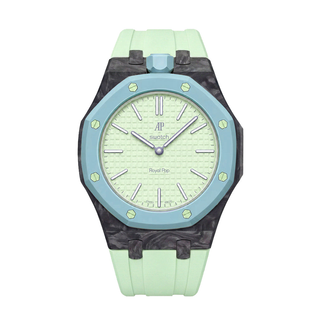[AuraEcho]Royal Oak Pop Exclusive Carbon‑fiber Case & Silicone Strap(Only Strap)