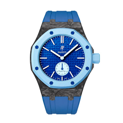 [AuraEcho]Royal Oak Pop Exclusive Carbon‑fiber Case & Silicone Strap(Only Strap)