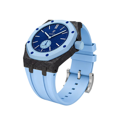 [AuraEcho]Royal Oak Pop Exclusive Carbon‑fiber Case & Silicone Strap(Only Strap)