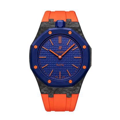 [AuraEcho]Royal Oak Pop Exclusive Carbon‑fiber Case & Silicone Strap(Only Strap)
