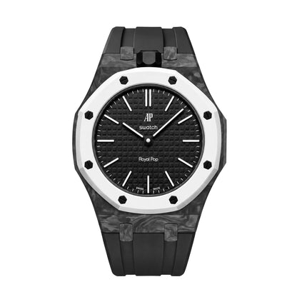 [AuraEcho]Royal Oak Pop Exclusive Carbon‑fiber Case & Silicone Strap(Only Strap)