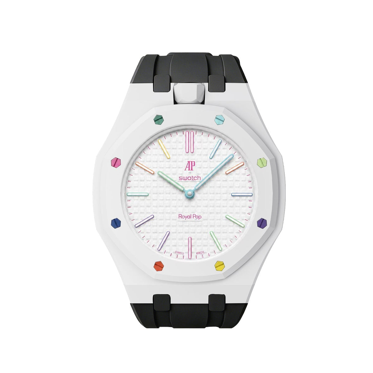 [AuraEcho]Royal Oak Pop Exclusive Bioceramic Case & Silicone Strap Mix Color(Only Strap)