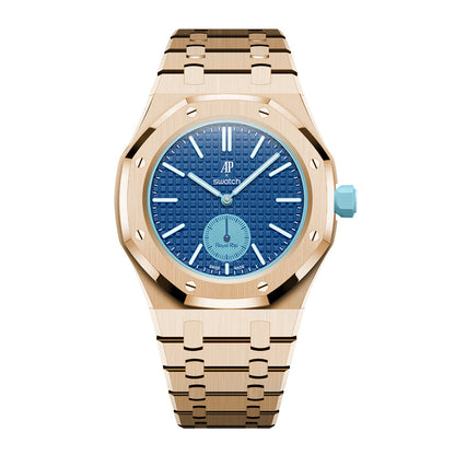[AuraEcho]Royal Oak Pop Exclusive Steel Case & Strap Full‑wrap Embedded Watch Band (AP6013A)(Only Strap)