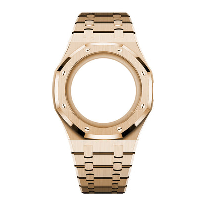 [AuraEcho]Royal Oak Pop Exclusive Steel Case & Strap Full‑wrap Embedded Watch Band (AP6013A)(Only Strap)