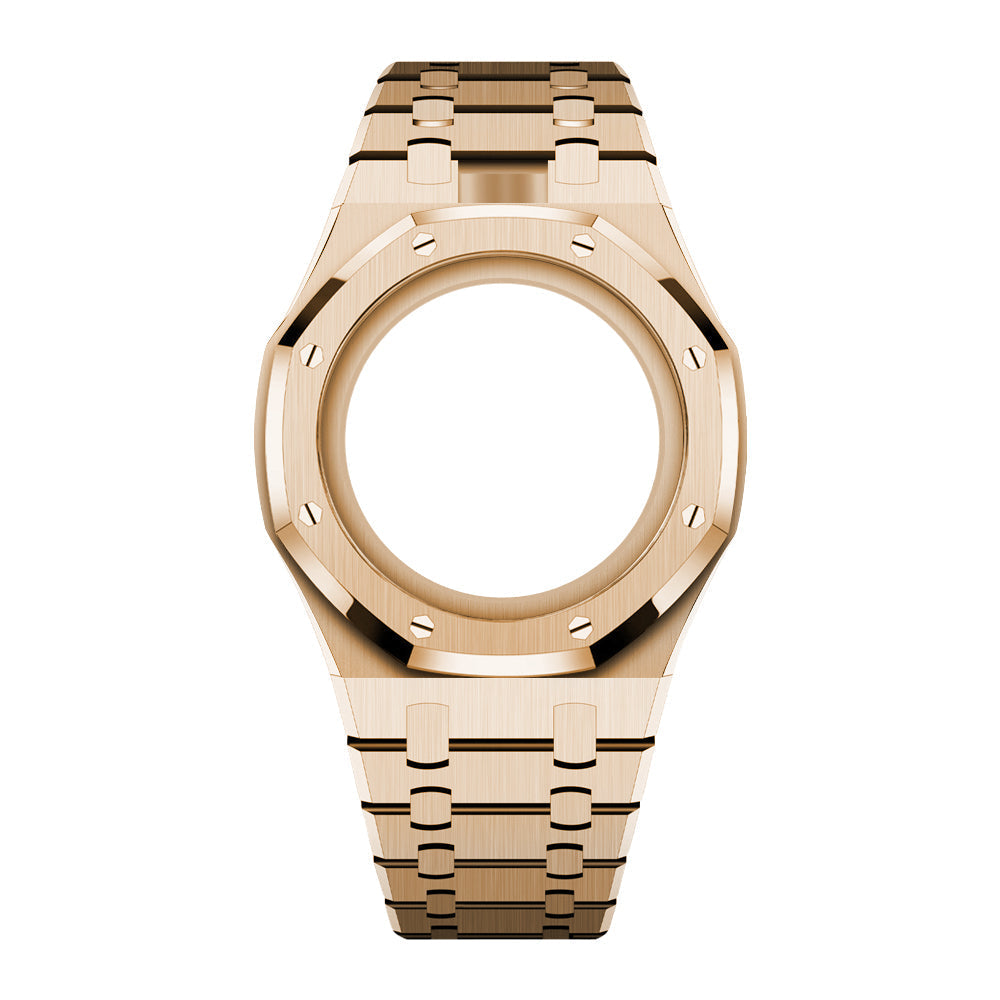 [AuraEcho]Royal Oak Pop Exclusive Steel Case & Strap Full‑wrap Embedded Watch Band (AP6013A)(Only Strap)