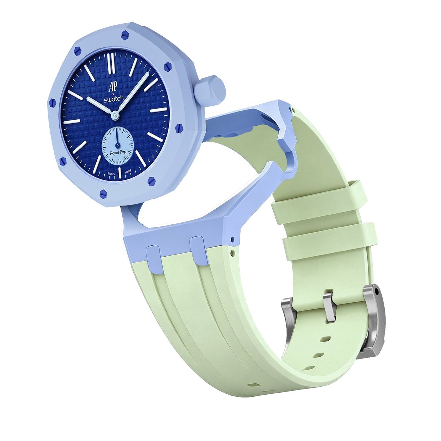 [AuraEcho]Royal Oak Pop Exclusive Bioceramic Case & Silicone Strap Mix Color(Only Strap)