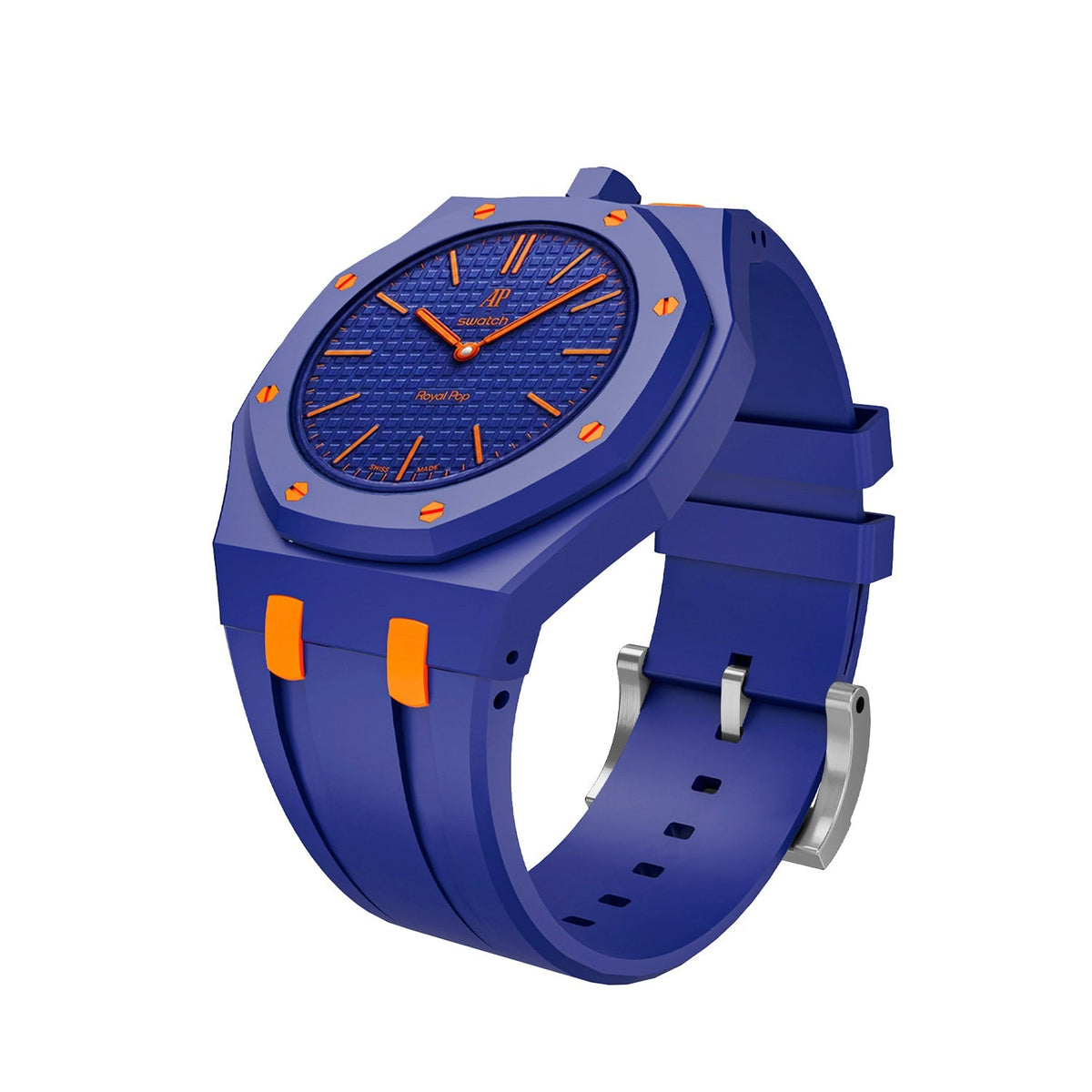 [AuraEcho]Royal Oak Pop Exclusive Bioceramic Case & Silicone Strap Mix Color(Only Strap)