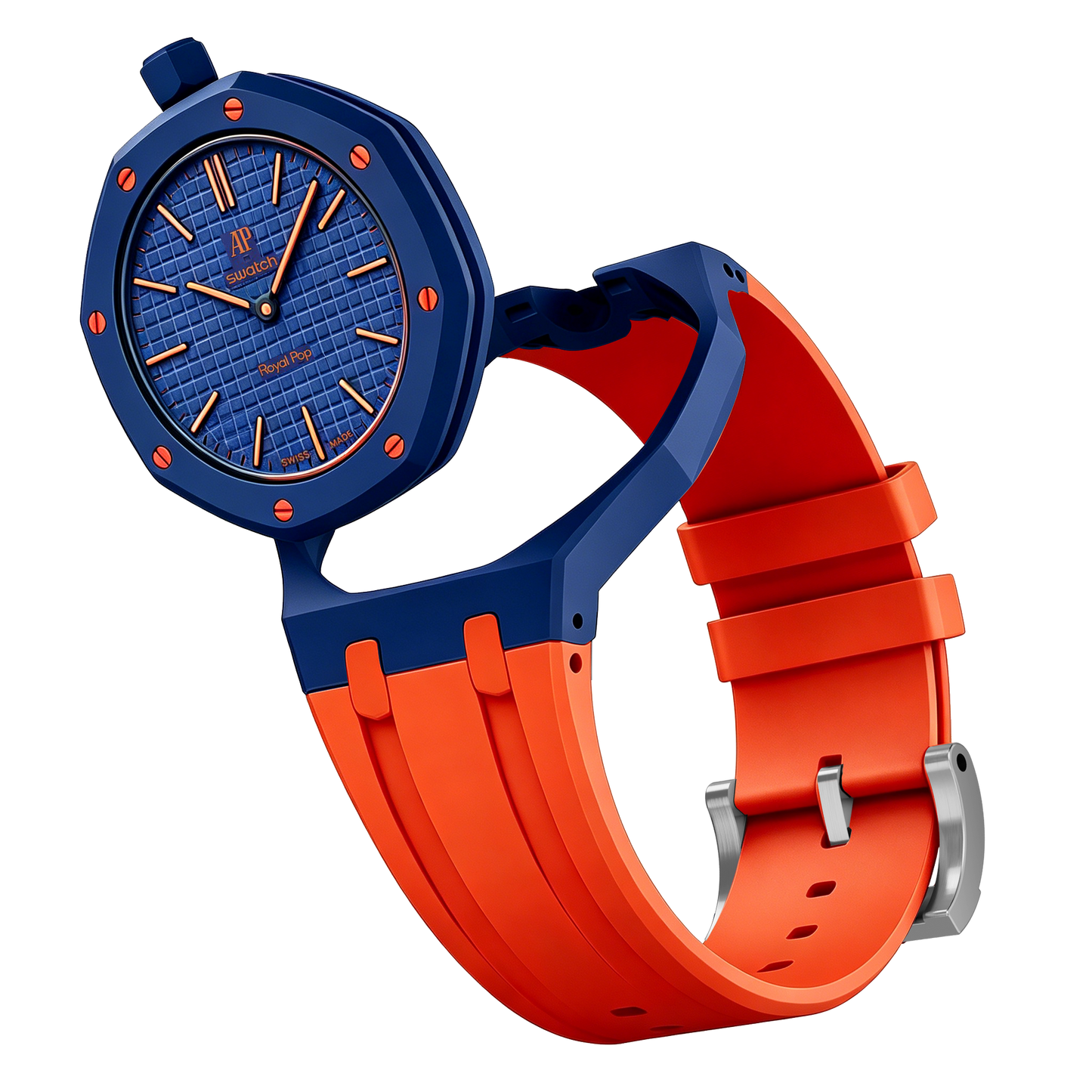 [AuraEcho]Royal Oak Pop Exclusive Bioceramic Case & Silicone Strap Mix Color(Only Strap)