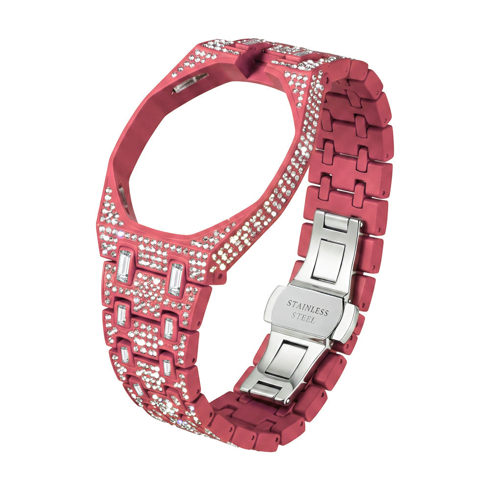 [AuraEcho]Royal Oak Pop Exclusive Bioceramic Case & Bioceramic Strap Full Diamond(Only Strap)